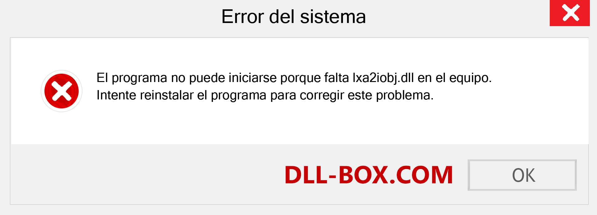 ¿Falta el archivo lxa2iobj.dll ?. Descargar para Windows 7, 8, 10 - Corregir lxa2iobj dll Missing Error en Windows, fotos, imágenes